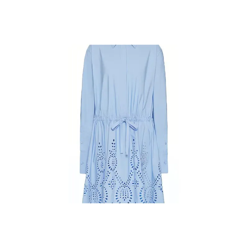 Valentino Long-Sleeved Dresses Women's Blue-4