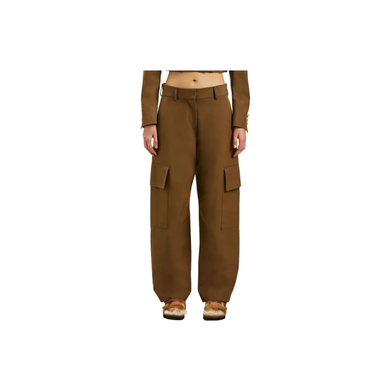 PALM ANGELS Mid Rise Tapered Cargo Pants-2