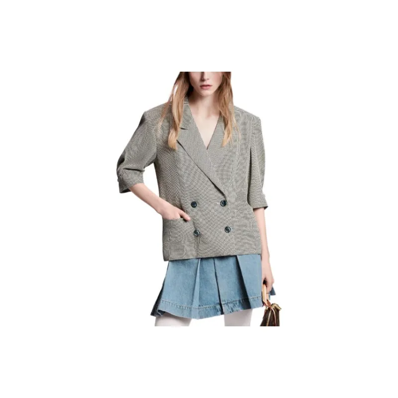 LOUIS VUITTON Zigzag Short Sleeved Blazer-3