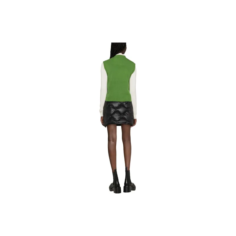 Moncler Knitted Vest 'Green/Pink/White'-2