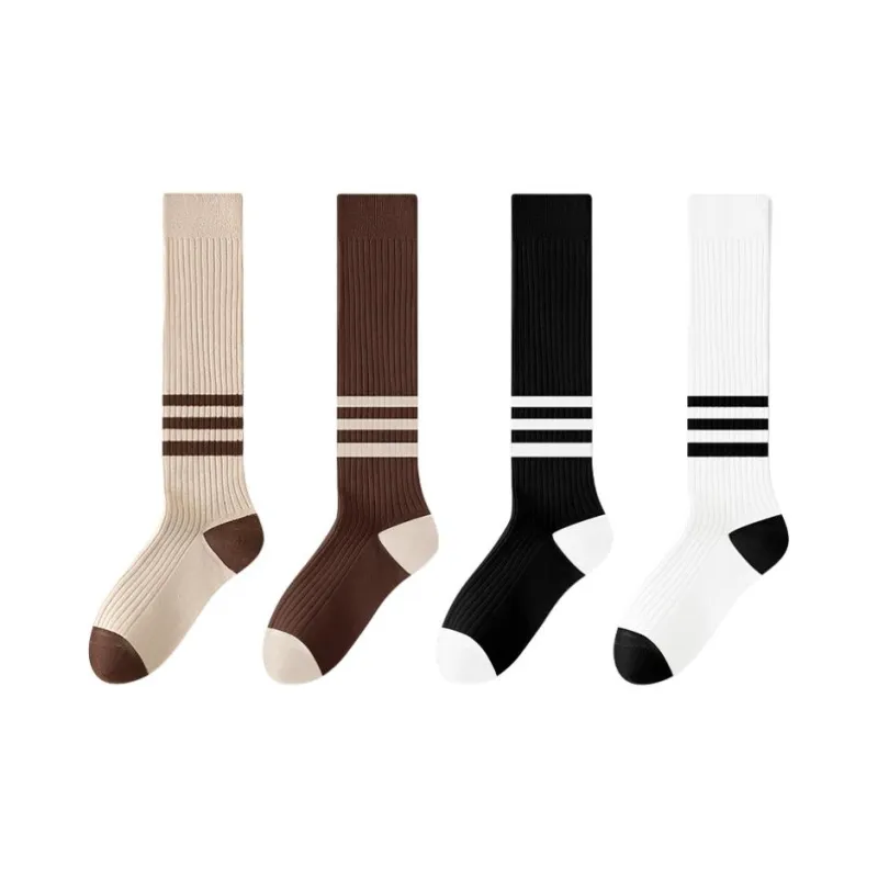 MIIOW Knee High Socks Women's 4 Pack-12