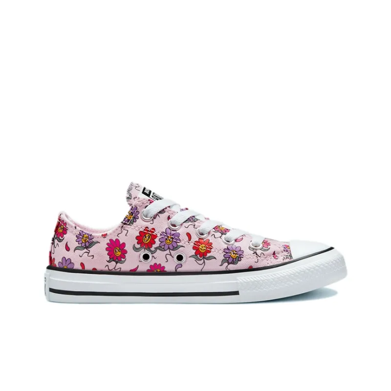 Converse Chuck Taylor All Star Anti Slip Wear Resistant Low Top Kids Canvas Shoes Pink Purple Multicolor Teenagers-1