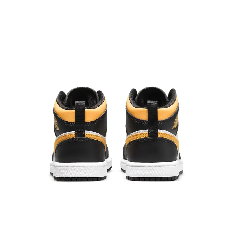Jordan 1 Mid PS Black University Gold-4