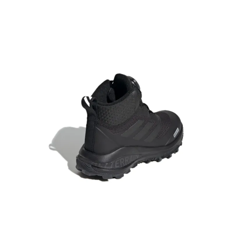 Adidas Fortarun Boa Atr Btw K Anti Slip Wear Resistant Mid Top Kids' Outdoor Shoes Black Kids'-3