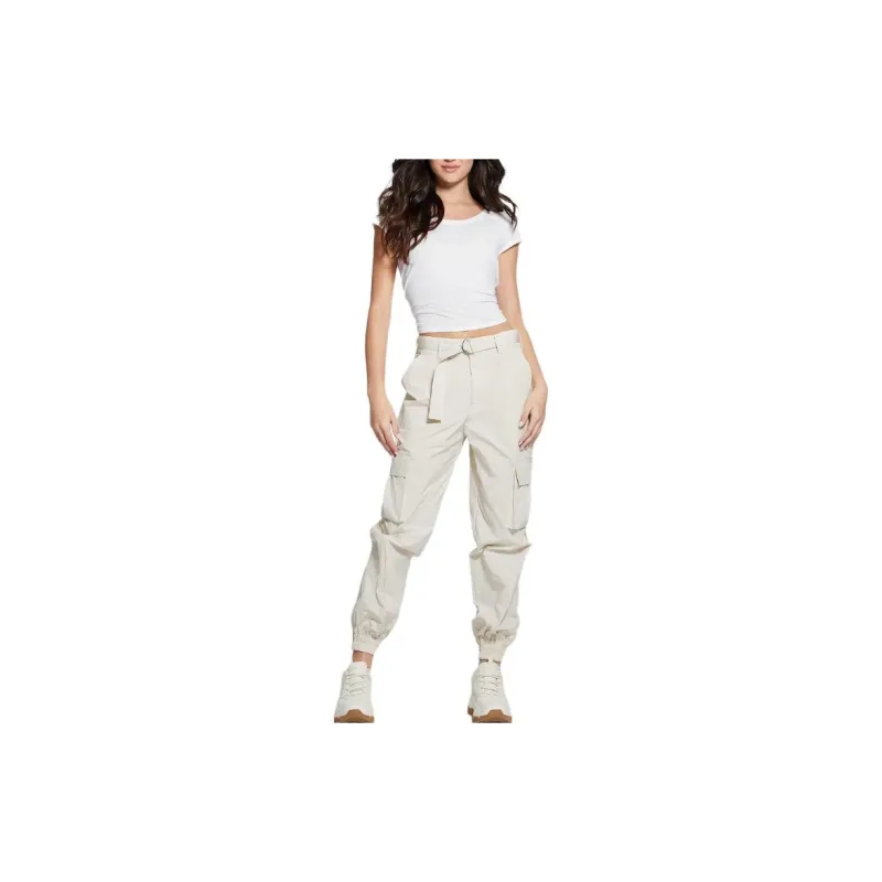 GUESS Cargo Pants Cargo Pants Women's Pearl White-1