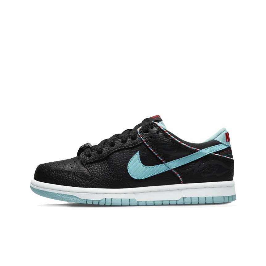 Nike Dunk Low SE Barber Shop Black GS - POIZON