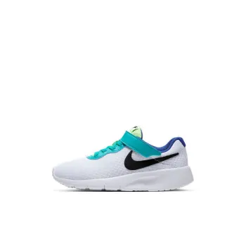 Nike Tanjun Low Top Kids Lifestyle Shoes White Green Children Aged 3 7 Years Old