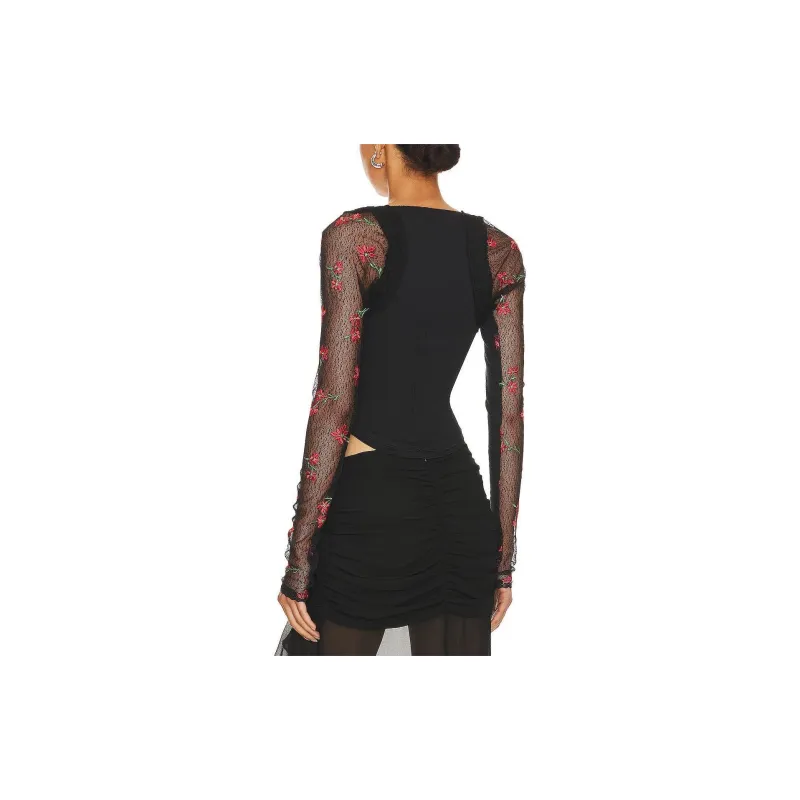 FREE PEOPLE T-Shirt Women's Black-2