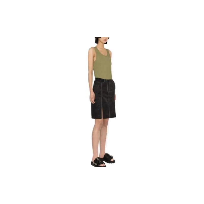 Marine Serre Casual Short Skirts Women's Black-1