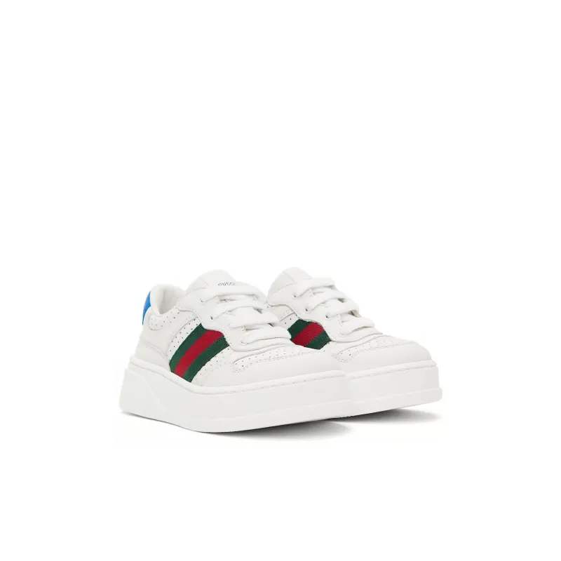 GUCCI Kids Web Detail Chunky Sneakers-2