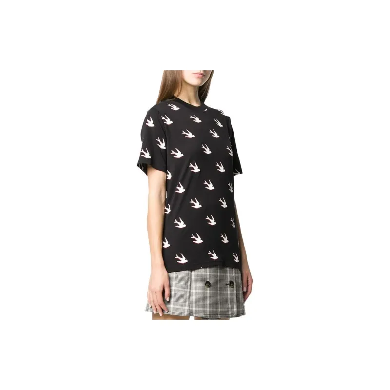 McQ Alexander McQueen T Shirts Women's Black-3