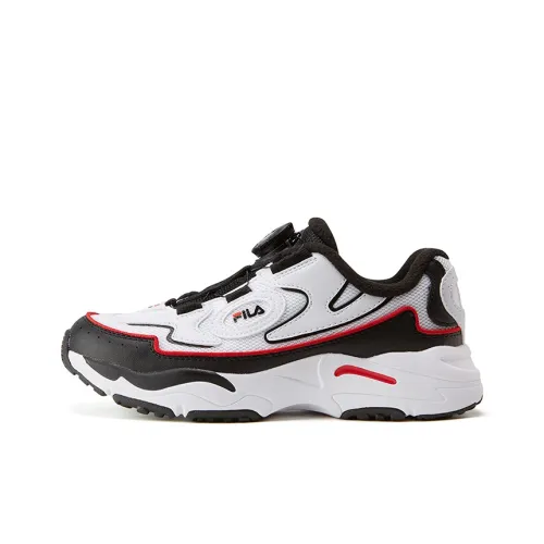 FILA KIDS Slip-Resistant Cushioning Wear-Resistant Kids Lifestyle Shoes Black White Teenagers