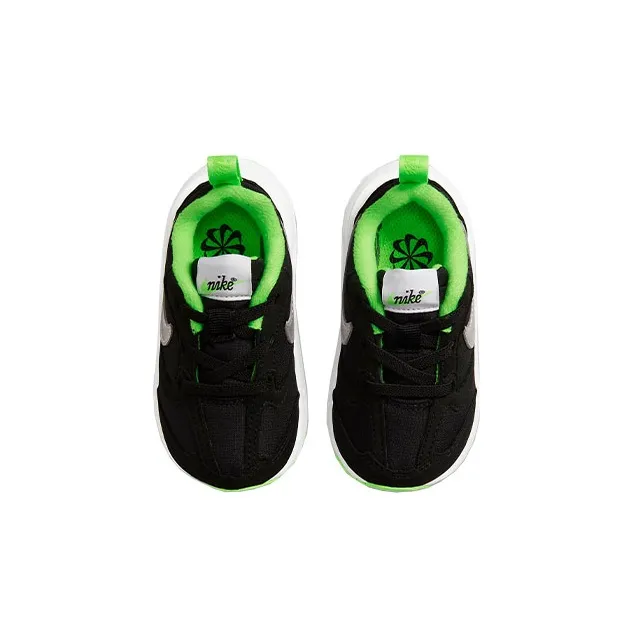 Nike Air Max Dawn Slip Resistant Cushioning Abrasion Resistant Low Top Toddler Shoes Black Silver Infant And Toddler-3