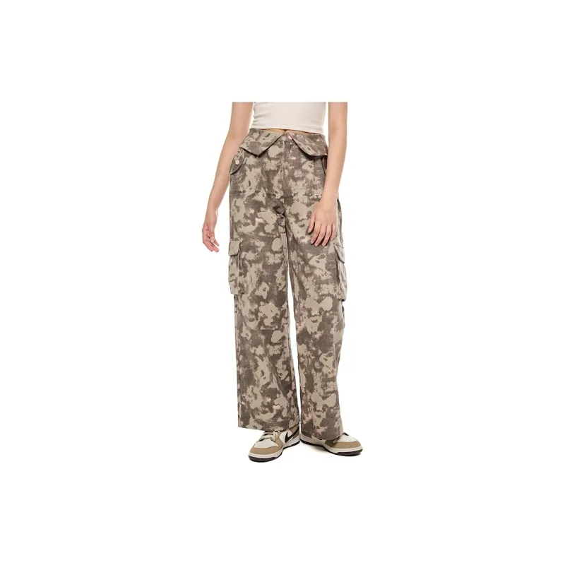 ANDREA MARTIN Cargo Pants Women's Gray Pink-3