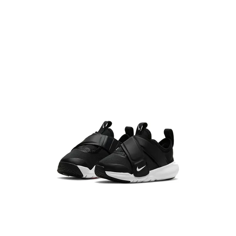Nike Flex Advance Slip Resistant Cushioning Abrasion Resistant Low Top Running Shoes Black White Infant And Toddler-2