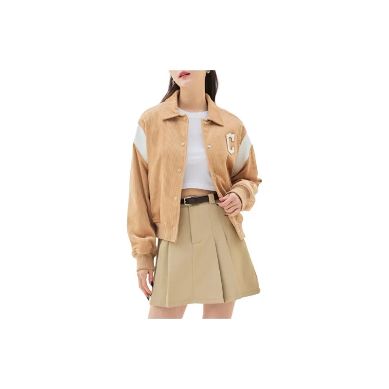 MLB Jackets Women's Beige Yellow-3