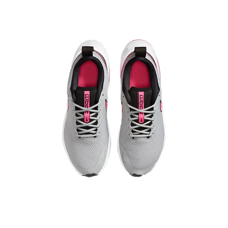 Nike Air Zoom Arcadia Abrasion Resistant Low Top Kids' Running Shoes Gray Pink Unisex-3