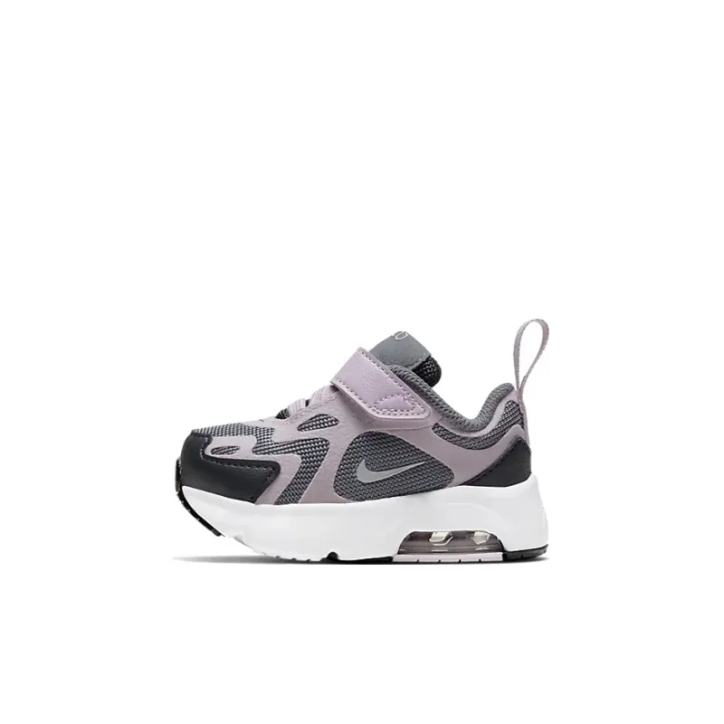 Nike Air Max 200 Slip Resistant Cushioning Abrasion Resistant Low Top Running Shoes Black Pink Infant And Toddler-0