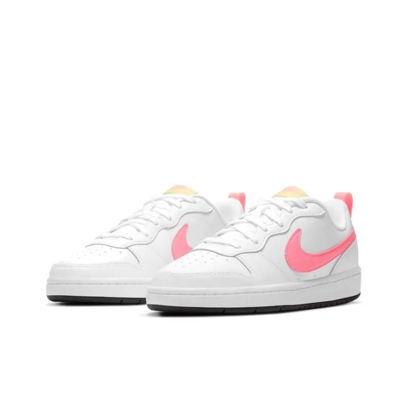 Nike Court Borough Low 2 White Light Citron GS-2
