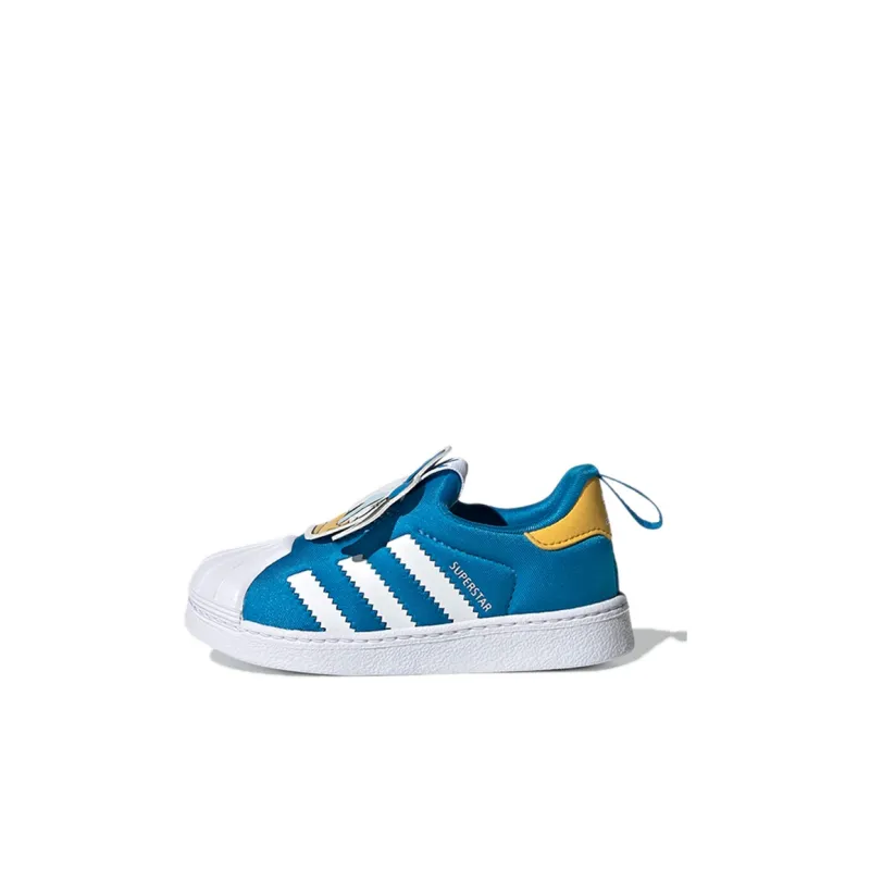 Disney x Adidas Originals 360 Abrasion Resistant Low Top Kids' Skateboarding Shoes Blue Children Aged 3 7 Years Old-0
