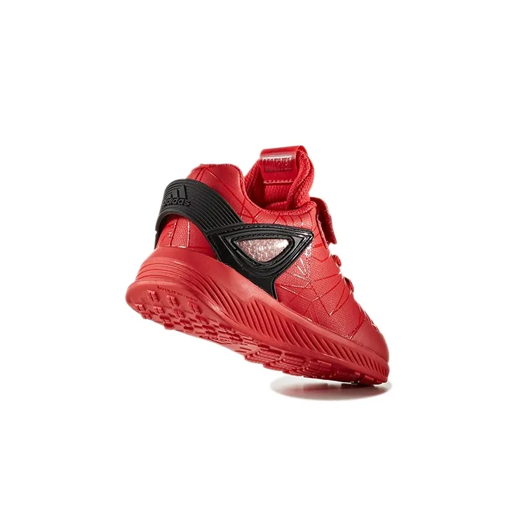 Adidas Rapidarun I Spider Man Slip Resistant Low Top Toddler Shoes Red Black Infant And Toddler-2