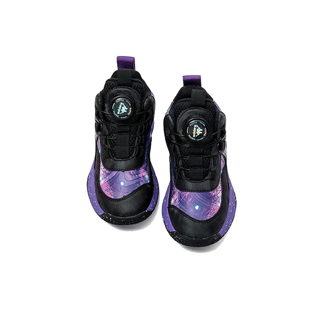 Kappa Cushioning Anti Slip And Wear Resistant High Top Basketball Shoes Purple Kids'-3