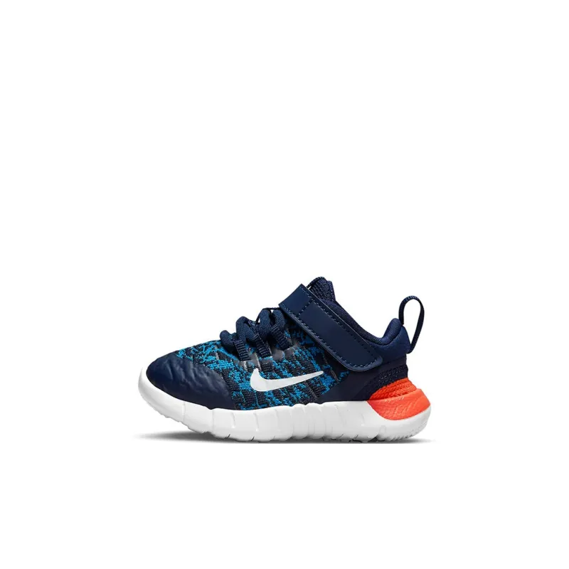 Nike Free RN 2021 Low Top Running Shoes Blue Orange Multicolor Infant And Toddler-0