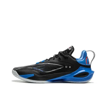 LiNing Flash Strike 11 Supportive And Elastic Low Top Basketball Shoes Men's Blue Black