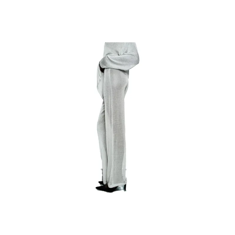ZARA Casual Pants Women's Silver-2