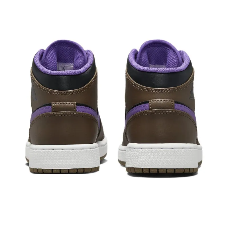 Jordan 1 Mid Purple Mocha GS-4