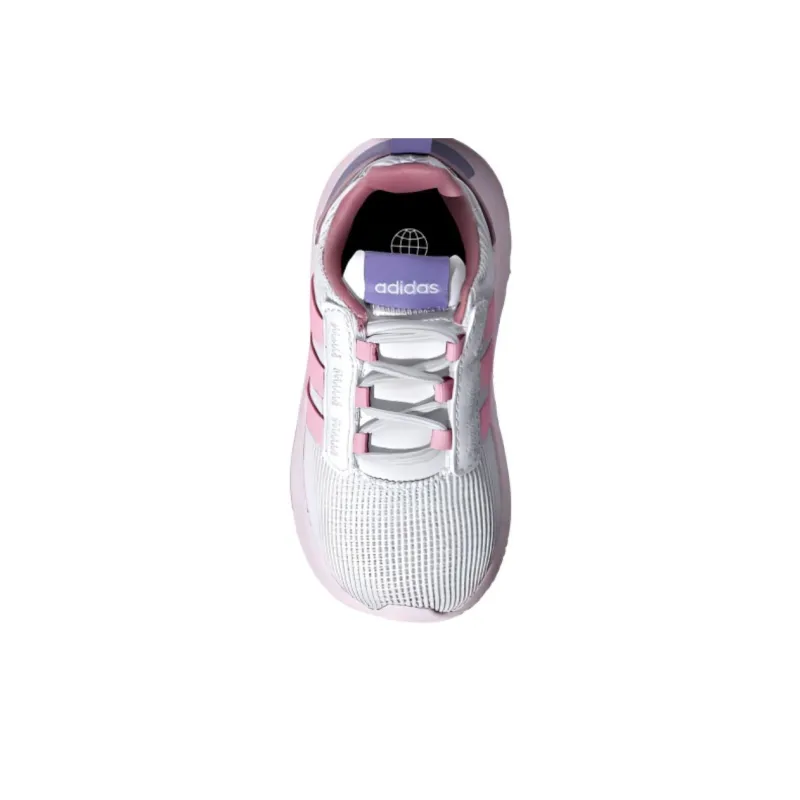 Adidas Neo Racer TR21 Anti Slip Wear Resistant Low Top Toddler Shoes Pink Baby-4