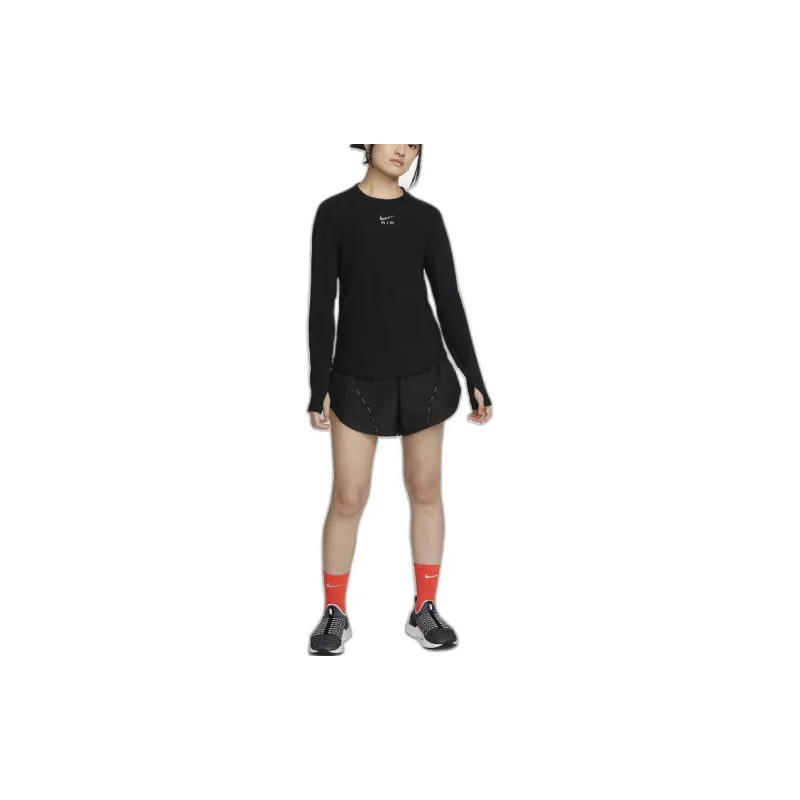 Nike Dri FIT Long sleeve 'Black' Top-2