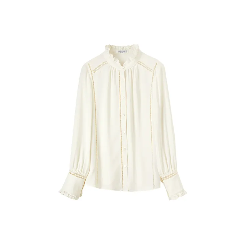 SENTUBILA Shirt Women's Soft Pink-13