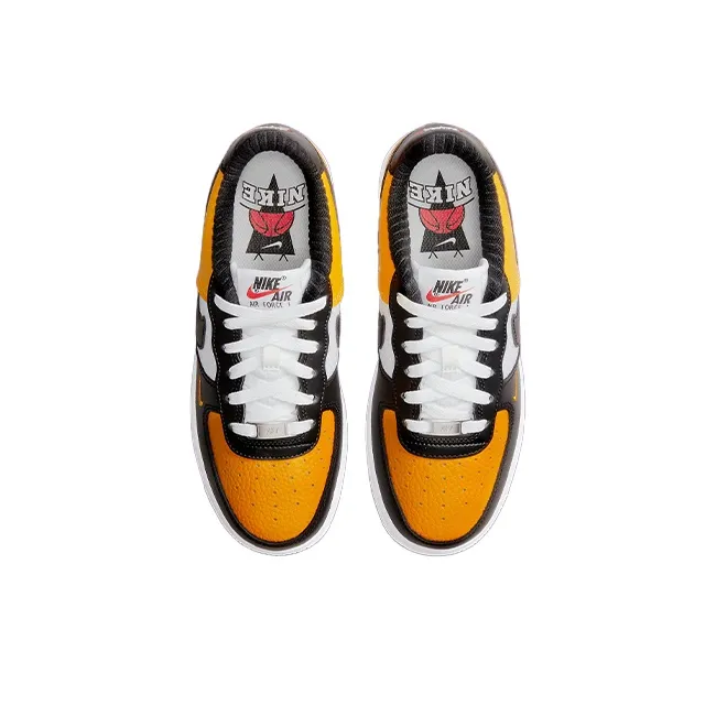 Nike Air Force 1 Low Black Gold Jersey Mesh GS-3