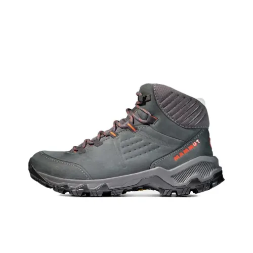 MAMMUT Mercury 4 Anti-Slip Wear-Resistant Mid-Top Trekking Shoes Women's Gray