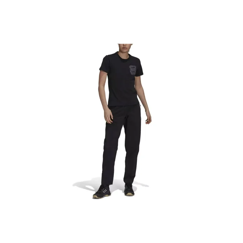 Adidas W TX POCKET TEE T-Shirt Women's Black-4