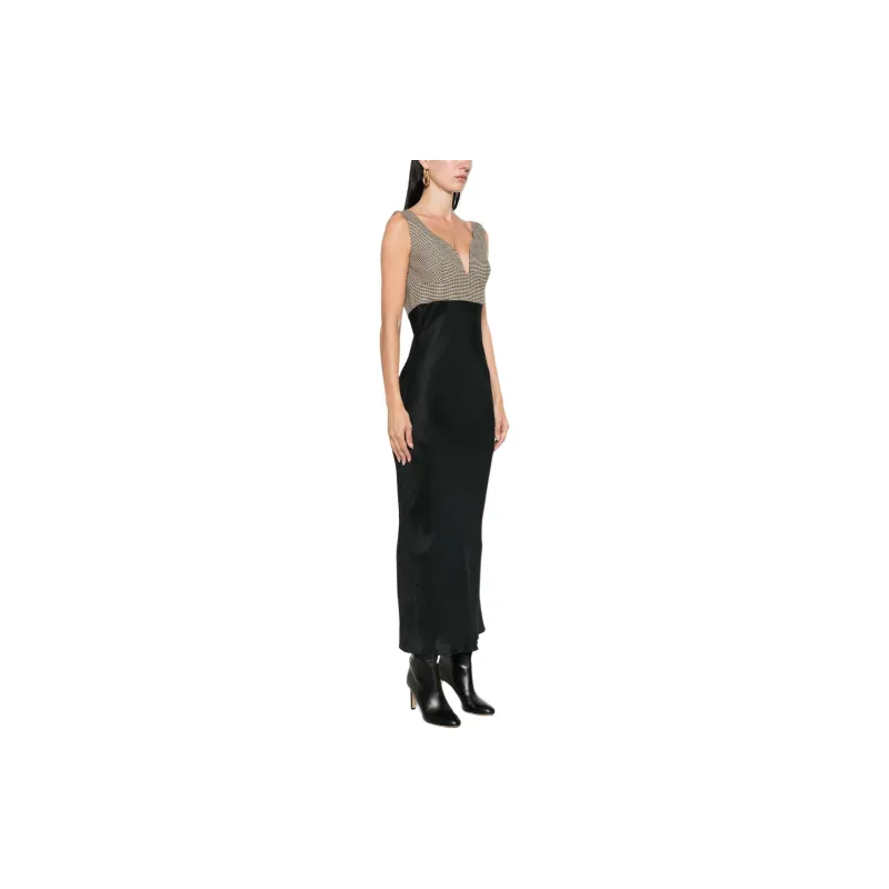 Dorothee Schumacher Checked Seduction Maxi Dress-2