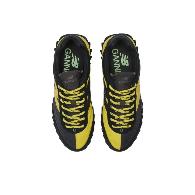 GANNI x New Balance RC30 Slip Resistant Low Top Running Shoes Men's Black Yellow-3