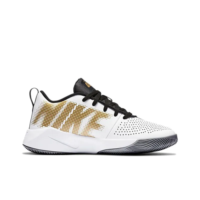 Nike Team Hustle Quick 2 Black Metallic Gold GS-1