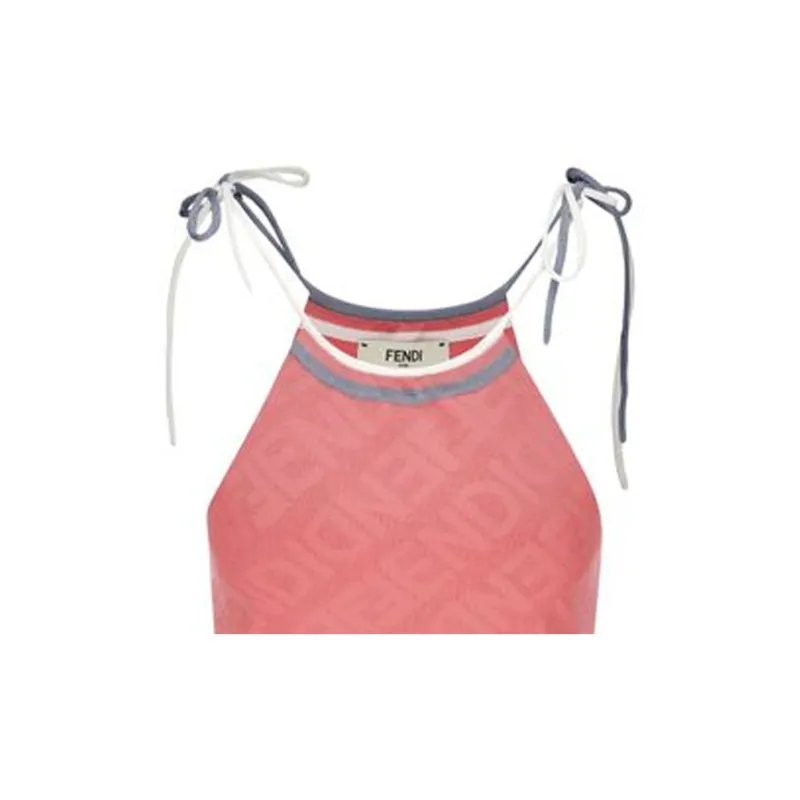 FENDI Contrast Trim Strapped Top-3