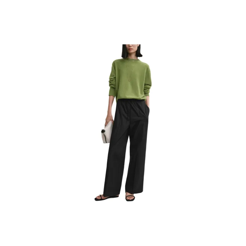 TOTEME Drawstring Straight Leg Trousers-2