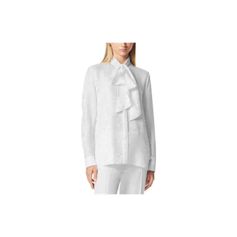 VERSACE Barocco Jacquard Pussy Bow Blouse-1