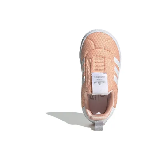 Adidas Originals GAZELLE Low-Top Skateboard Shoes Pink White Infant And Toddler-4