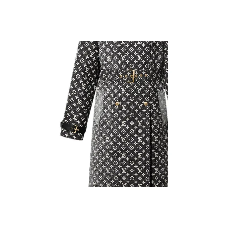 LOUIS VUITTON SS23 Trench Coat Women's Black-2