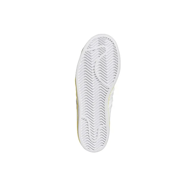 Adidas Originals Superstar Series Anti Slip Wear Resistant Low Top Kids' Skateboarding Shoes White Teenagers-4