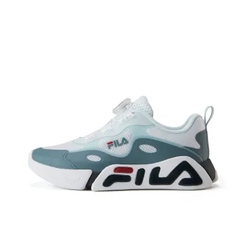 FILA KIDS BOA Slip Resistant Cushioning Breathable Kids Lifestyle Shoes Lake Green Teenagers