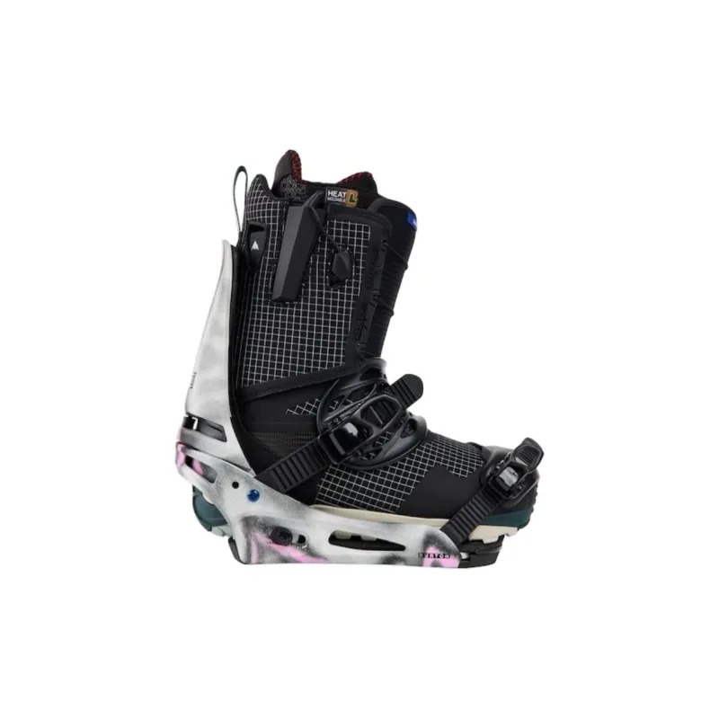 BURTON CARTEL X RE FLEX Single Snowboard Ski Bindings Men's Gray Pink-4