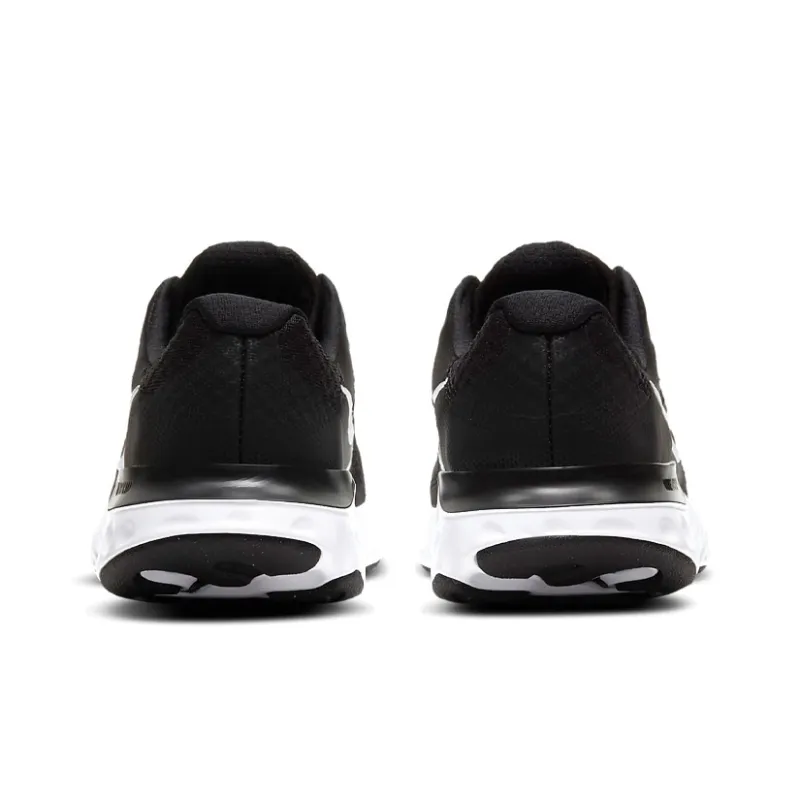 Nike Renew Run 2 Anti Slip And Wear Resistant Breathable Low Top Kids' Running Shoes Black White Teenagers-4