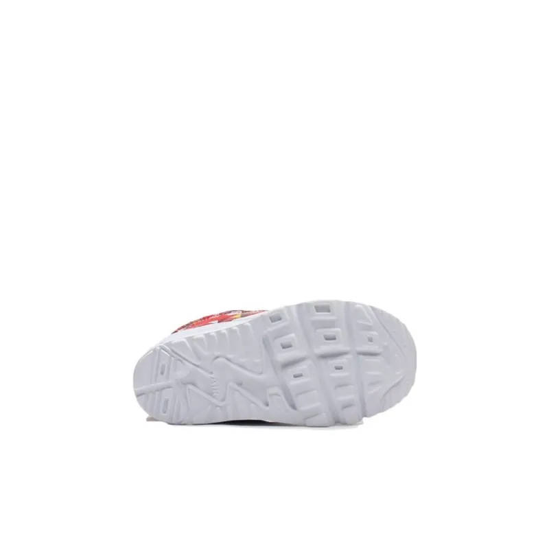 Nike Air Max Tiny 90 CNY Slip Resistant Shock Absorbers Low Top Running Shoes Red Black Infant And Toddler-4