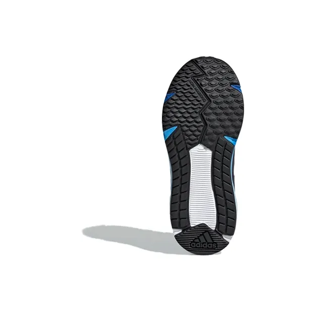 Adidas Fortafaito Slip Resistant Low Top Kids' Running Shoes Black Blue White Kids'-5